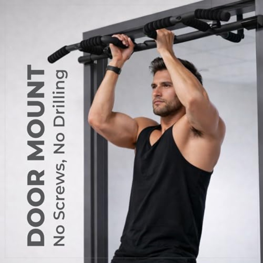 Doorway Pull Up Bar Set with S - Home Bar And Gym avis et prix