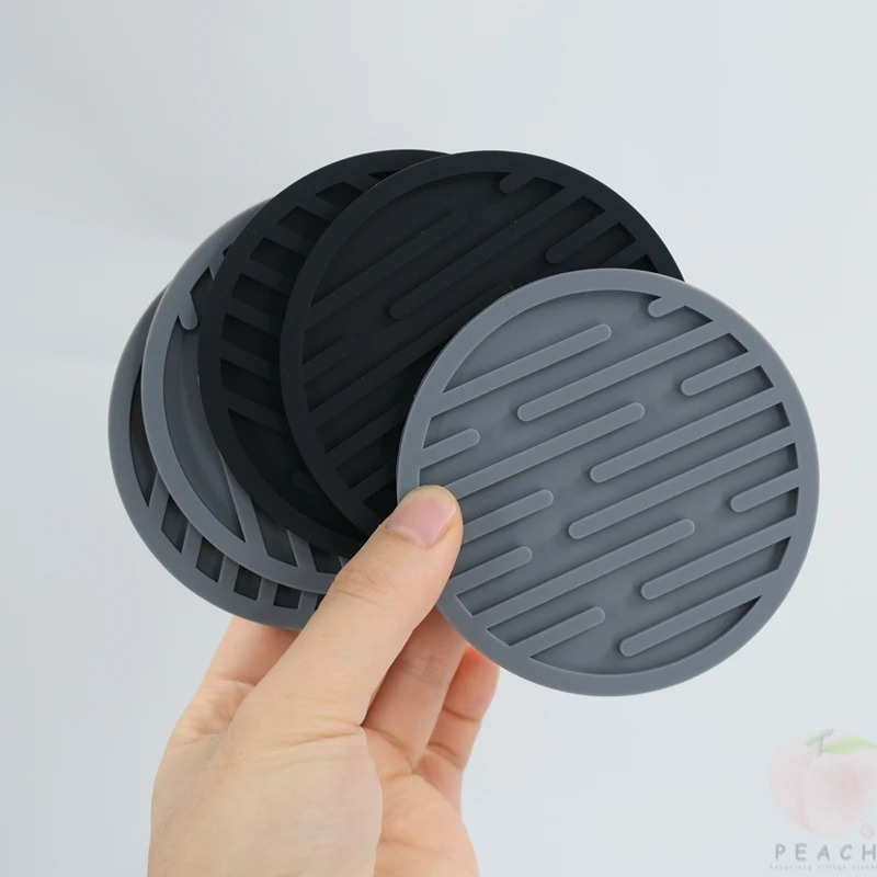 10cm Silicone Coasters Round H - Bar Mat Rubber avis et prix