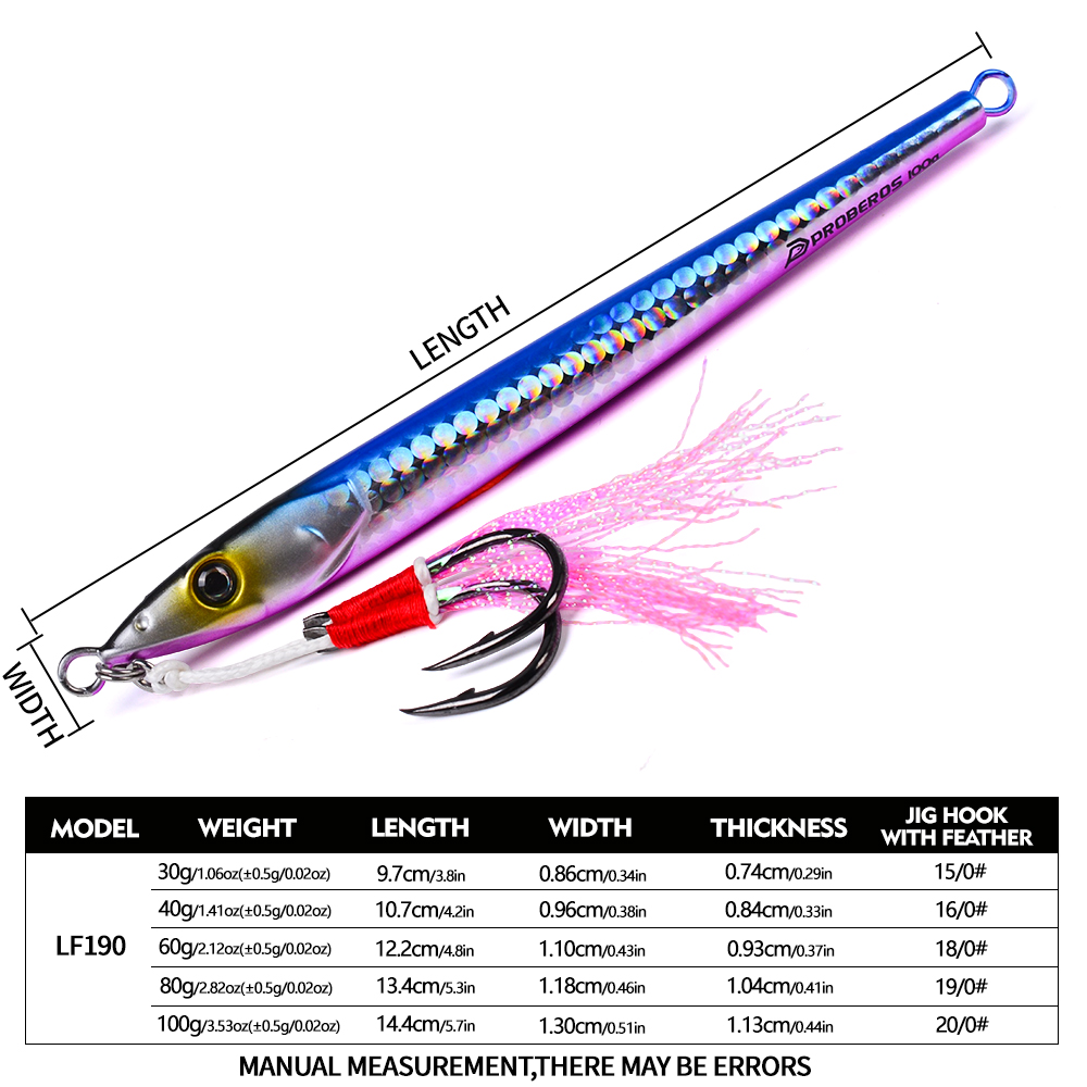 PROBEROS 30-100g Fast Sinking  - Jigger Double Sided avis et prix