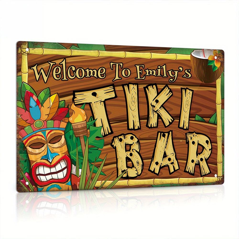 Custom  Decor Tiki Bar Sign, P - Home Bar And Restaurant avis et prix