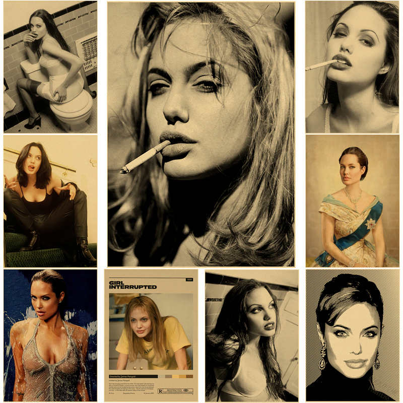 Angelina Jolie Vintage Poster  - Home Bar And Theater avis et prix