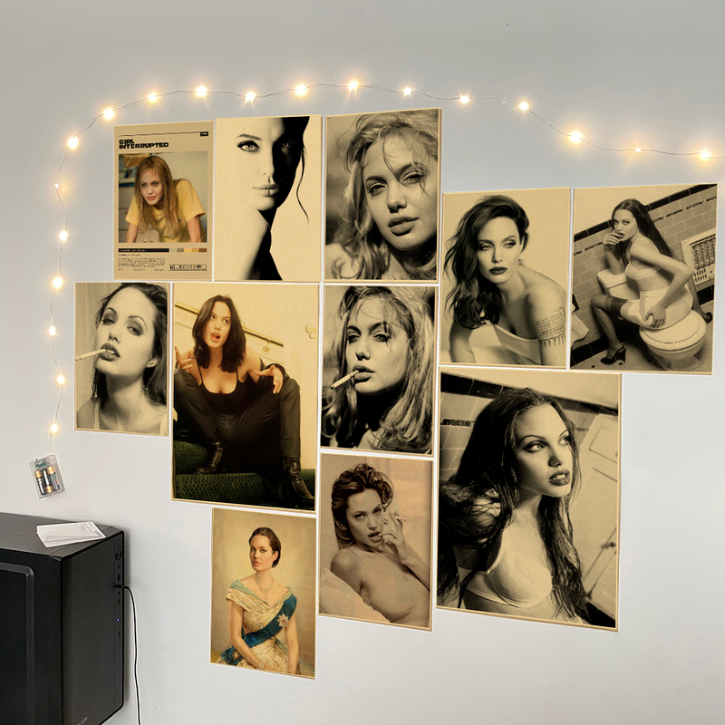 Angelina Jolie Vintage Poster  - Home Bar And Theater avis et prix