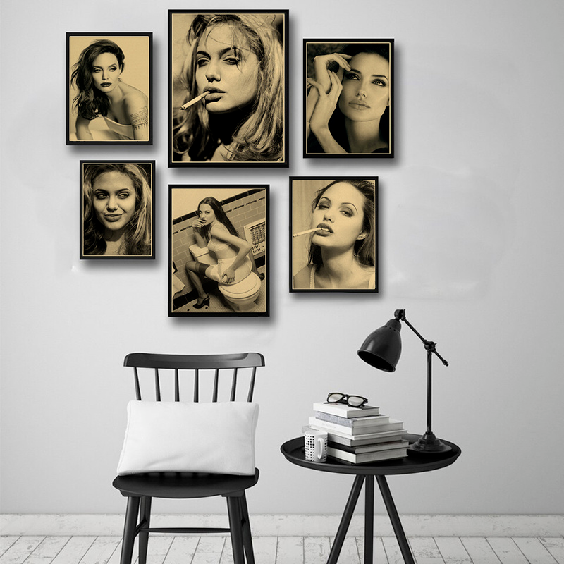 Angelina Jolie Vintage Poster  - Home Bar And Theater avis et prix