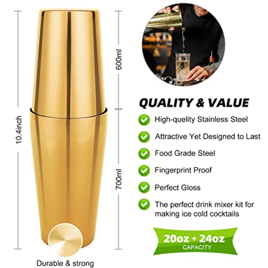 Cocktail Shaker Set 23-Piece B - Boston Shaker Set avis et prix