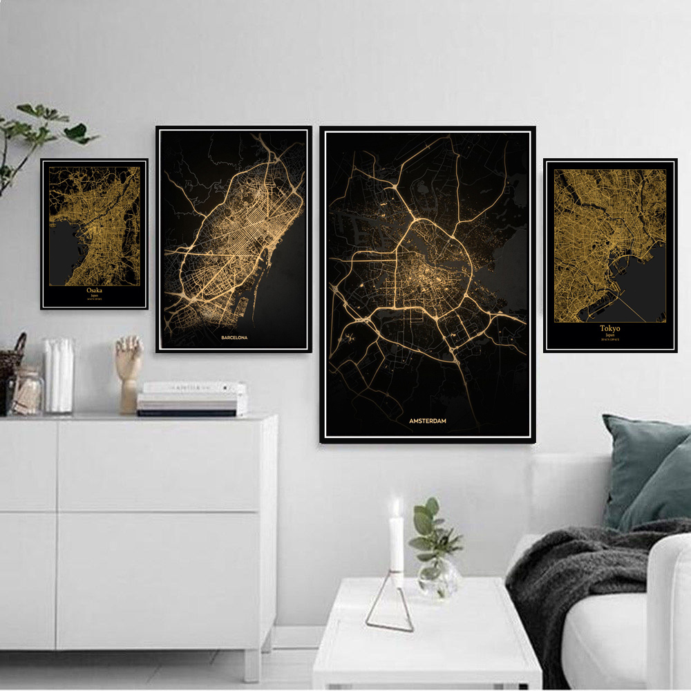 Poster Prints Amsterdam Tokyo  - Home Barcelona avis et prix