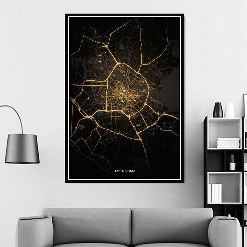 Poster Prints Amsterdam Tokyo  - Home Barcelona avis et prix