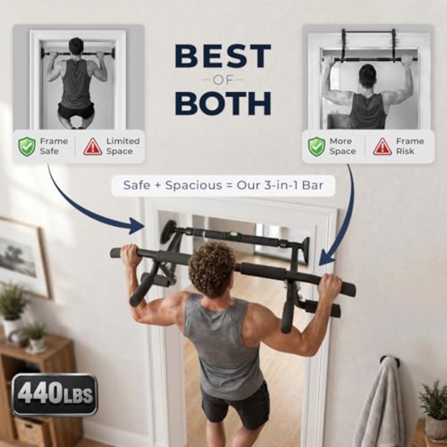 Home gym doorway pull up bar:  - Home Bar And Gym avis et prix