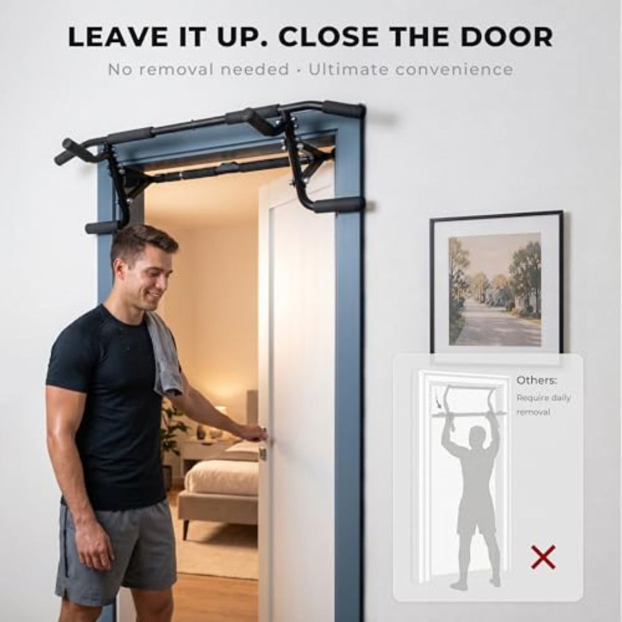 Home gym doorway pull up bar:  - Home Bar And Gym avis et prix