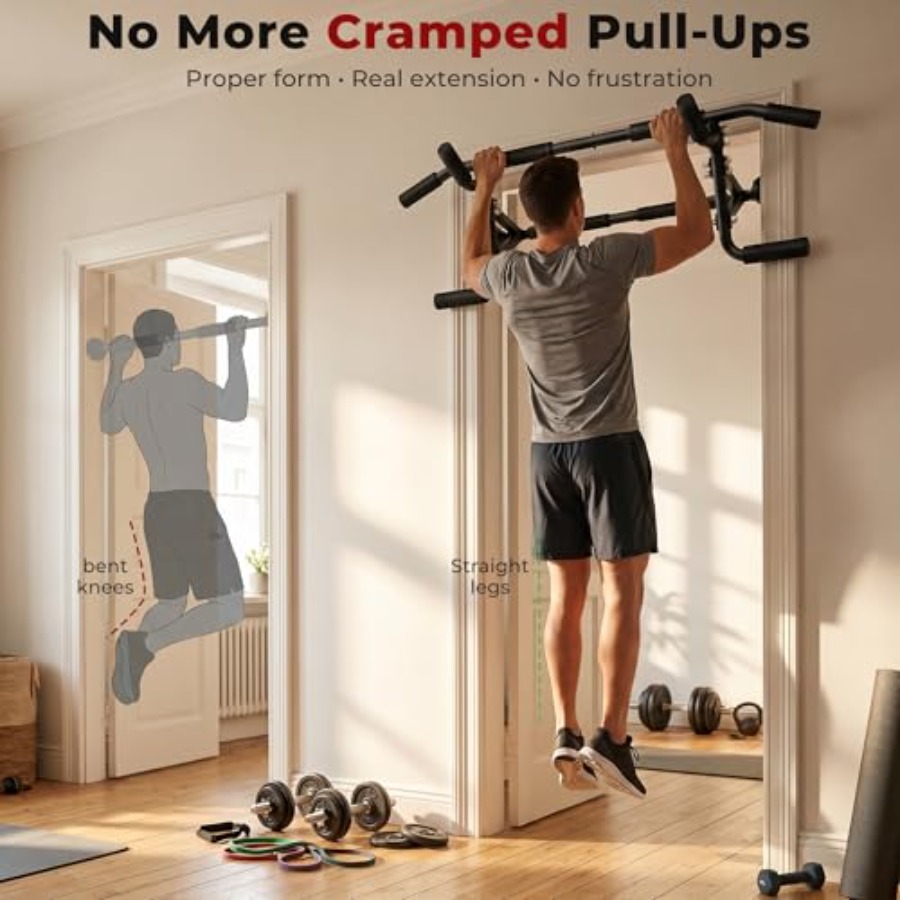 Home gym doorway pull up bar:  - Home Bar And Gym avis et prix
