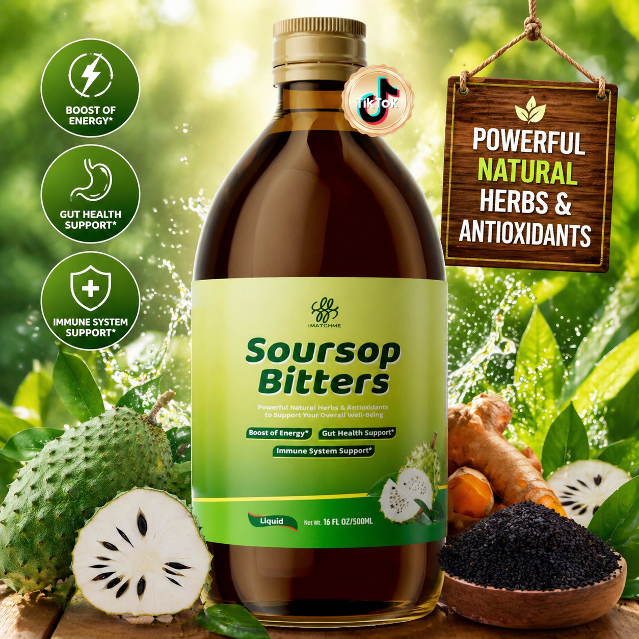 Soursop Bitters Liquid 500ML,  - Bitters Bottle Set avis et prix