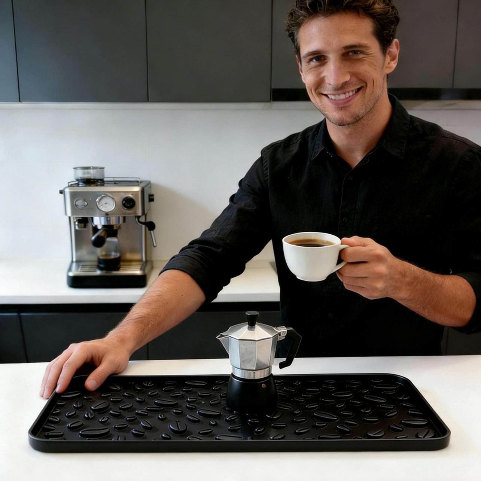 Coffee Mat Non-Slip Heat Insul - Bar Mat Rubber avis et prix