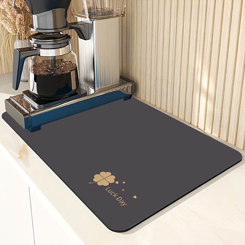 Dark Grey Clover Luck Dish Dry - Bar Mat Rubber avis et prix