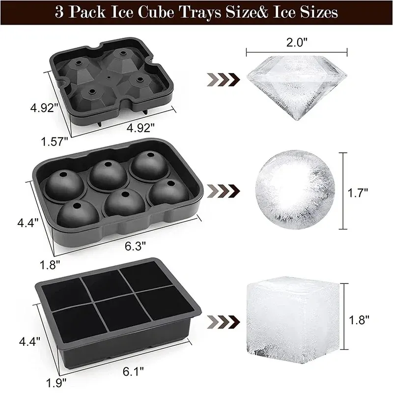 1pc Ice Cube Trays Silicone Ic - Ice Mold Sphere avis et prix