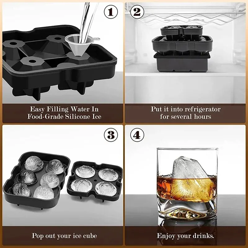 1pc Ice Cube Trays Silicone Ic - Ice Mold Sphere avis et prix