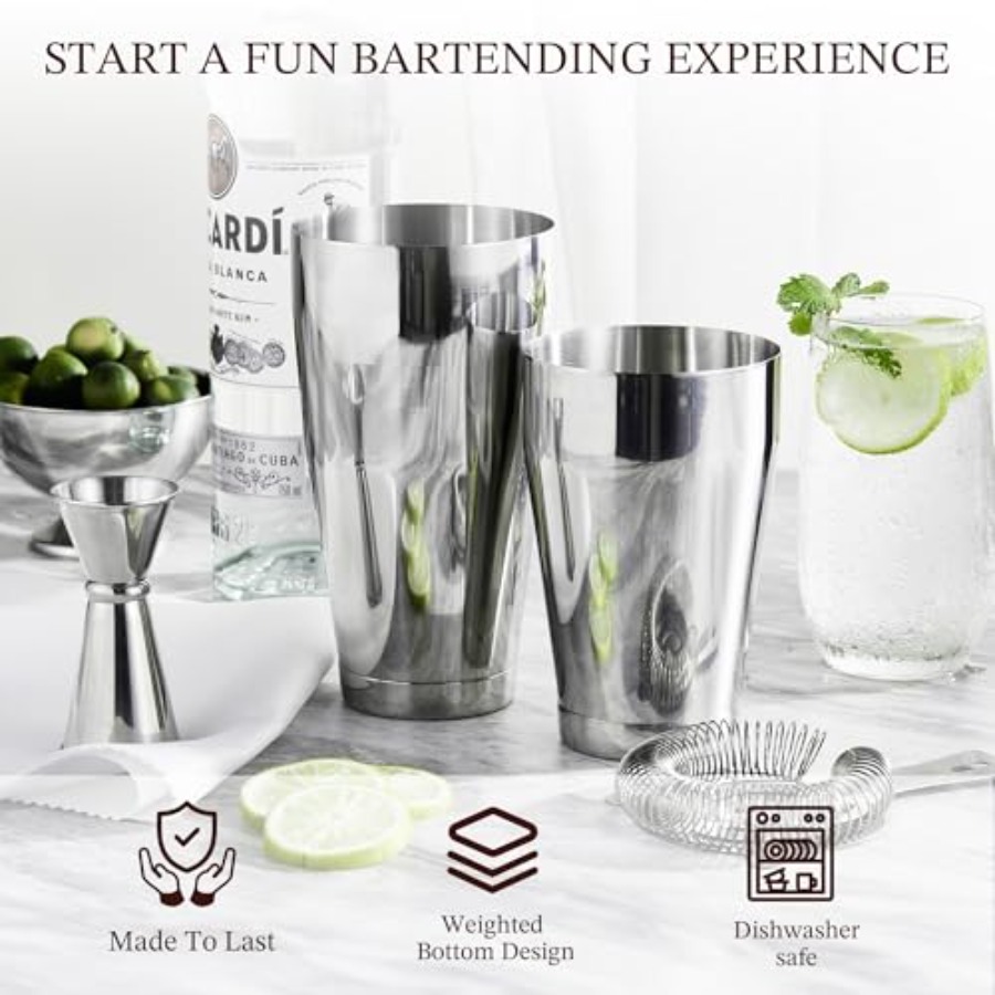 Boston Cocktail Shaker Set 8-P - Boston Shaker Set avis et prix