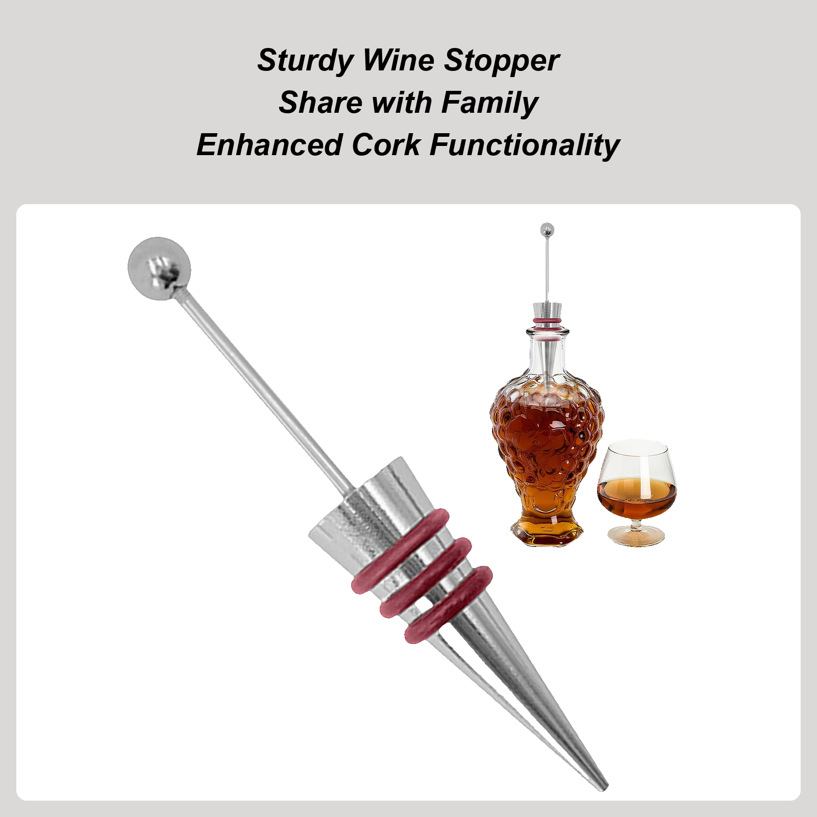 Wine Stopper Alloy Silicone Re - Home Bar Supplies avis et prix