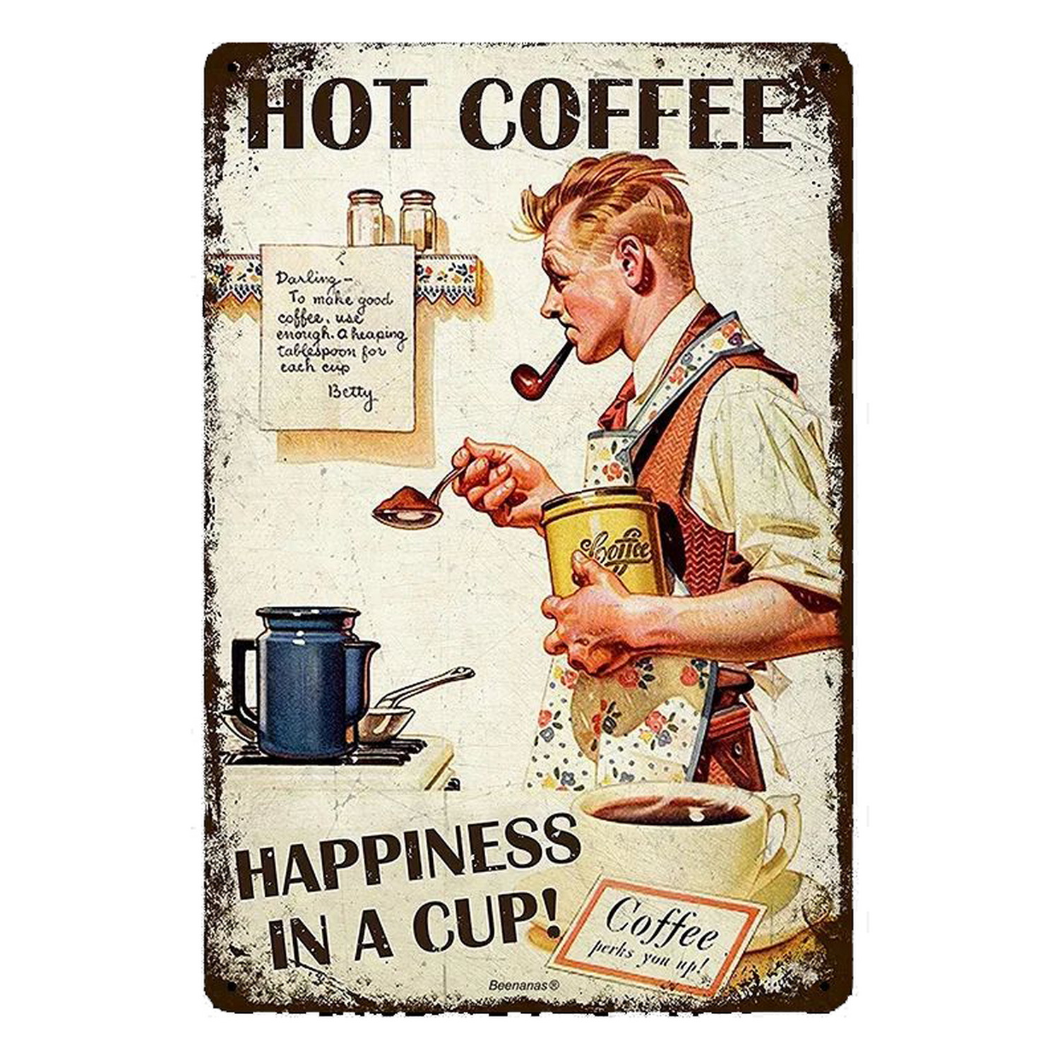 Metal Tin Signs Italian Coffee - Home Bar And Coffee avis et prix